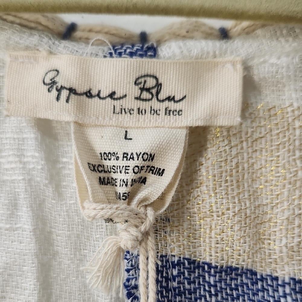 GypsieBlu Striped Swim Coverup - Picture 2 of 9